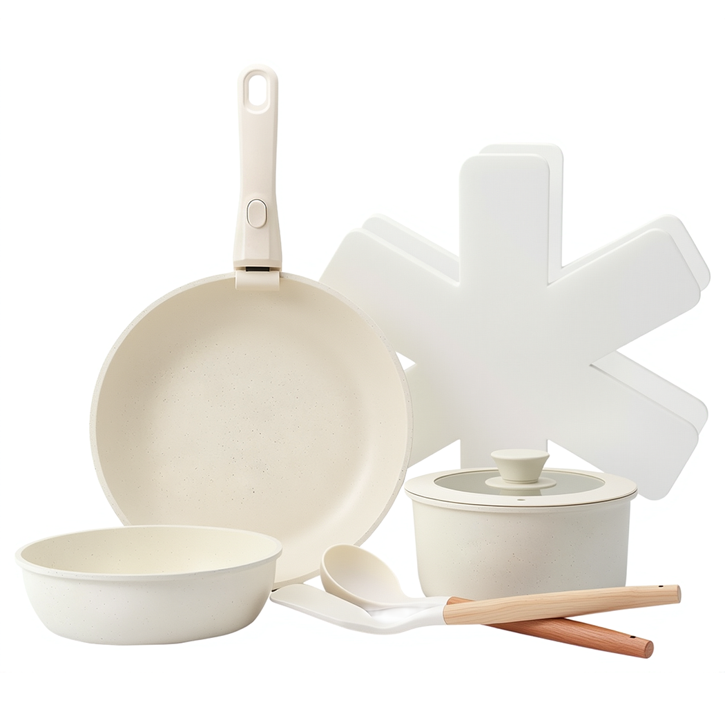 Toque 9-Piece Non Stick Cookware Set Kitchen Fry Pan - Image 9