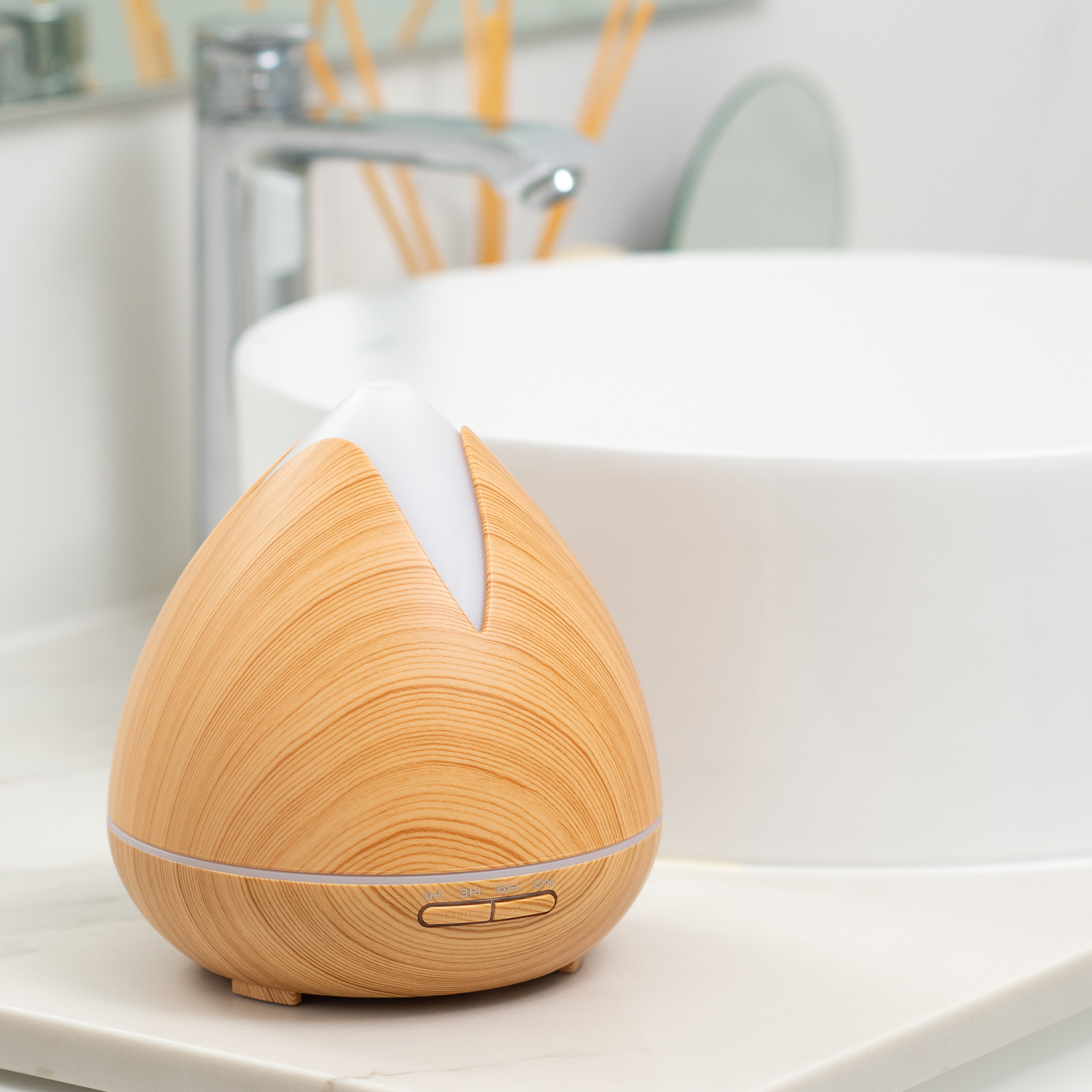 PureSpa Ultrasonic Diffuser - Light Wood