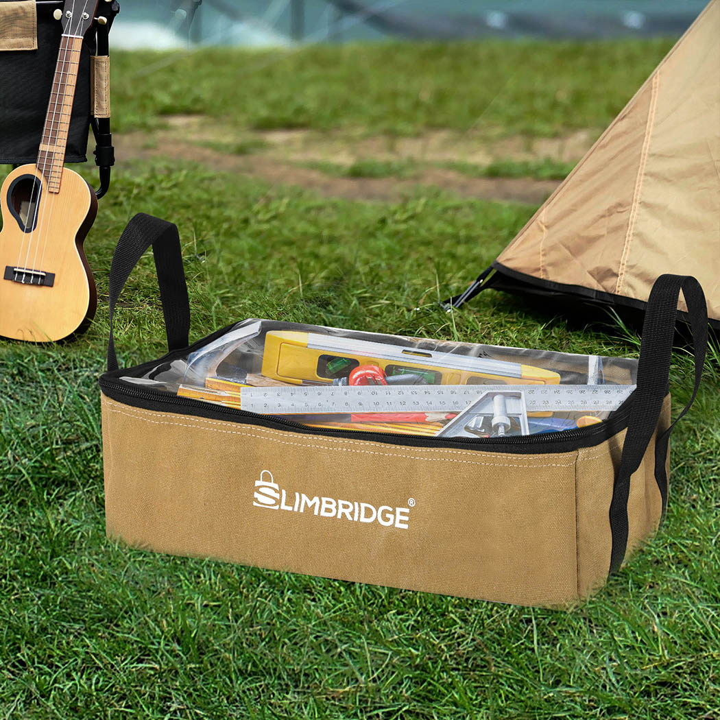 Slimbridge 3PCS Camping Canvas Storage Khaki - Image 7