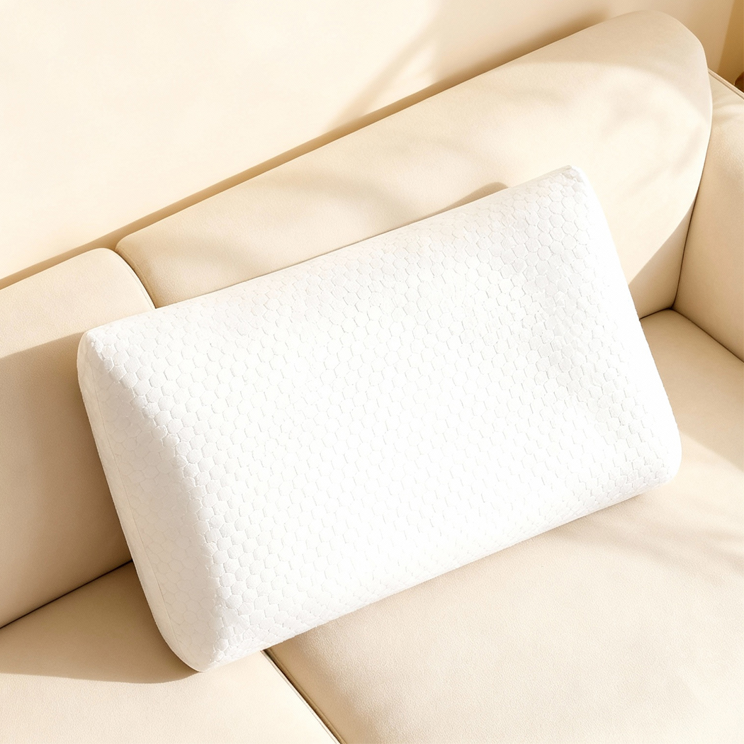 Dreamz Memory Foam Orthopaedic Pillow Neck Pain Side Stomach Back Sleeper 1 Pack - Image 7