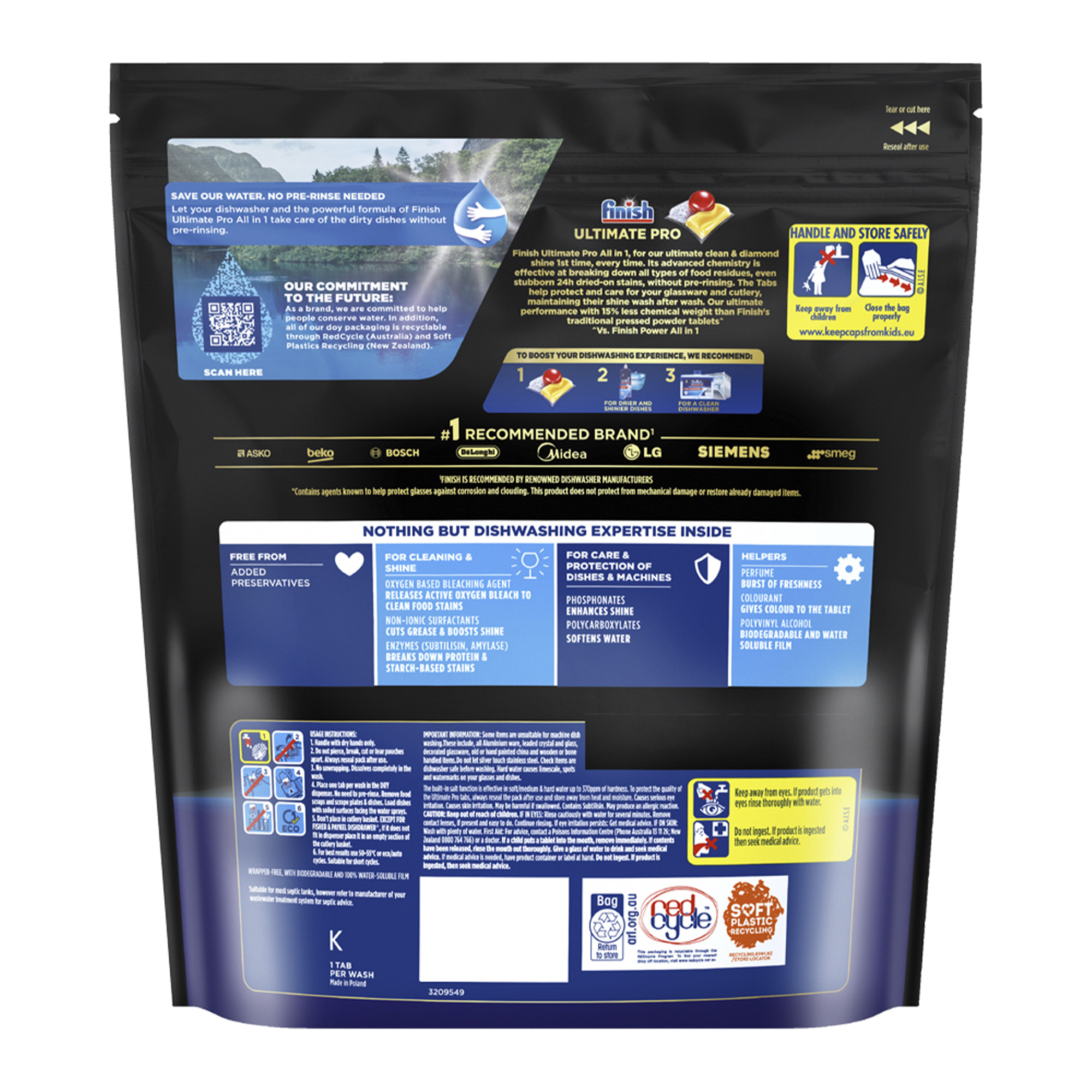 Finish Ultimate Pro x 130 Lemon Dishwasher Tablets - Image 2