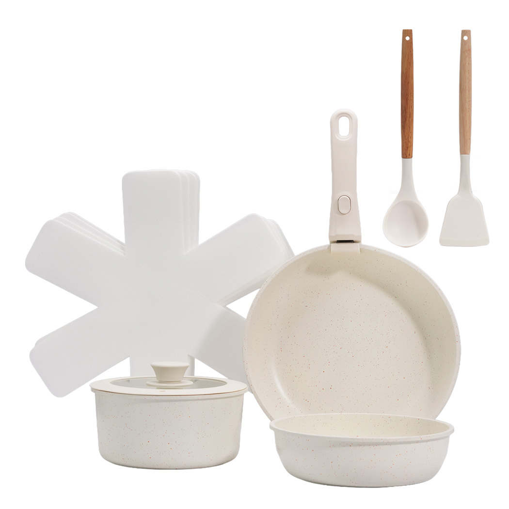Toque 9-Piece Non Stick Cookware Set Kitchen Fry Pan - Image 2