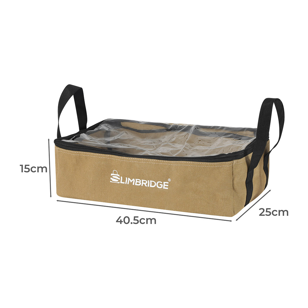 Slimbridge 3PCS Camping Canvas Storage Khaki - Image 3